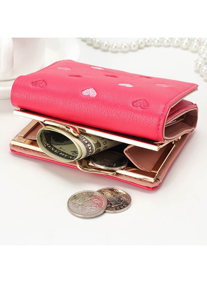 محفظة بنمط الحب وردي - Image 4