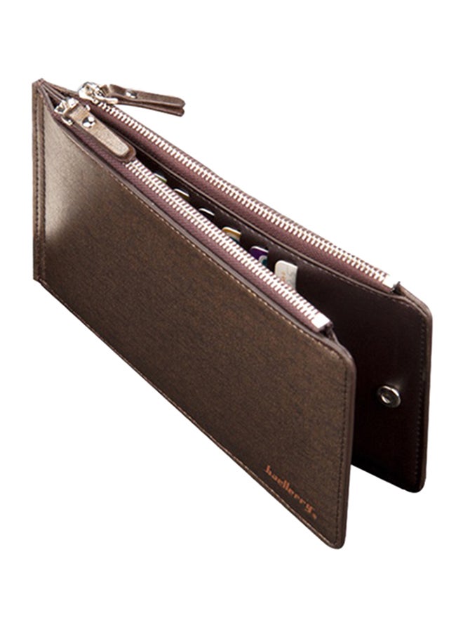baellerry - Slim Bi-Fold PU Leather Wallet Gold - Image 1