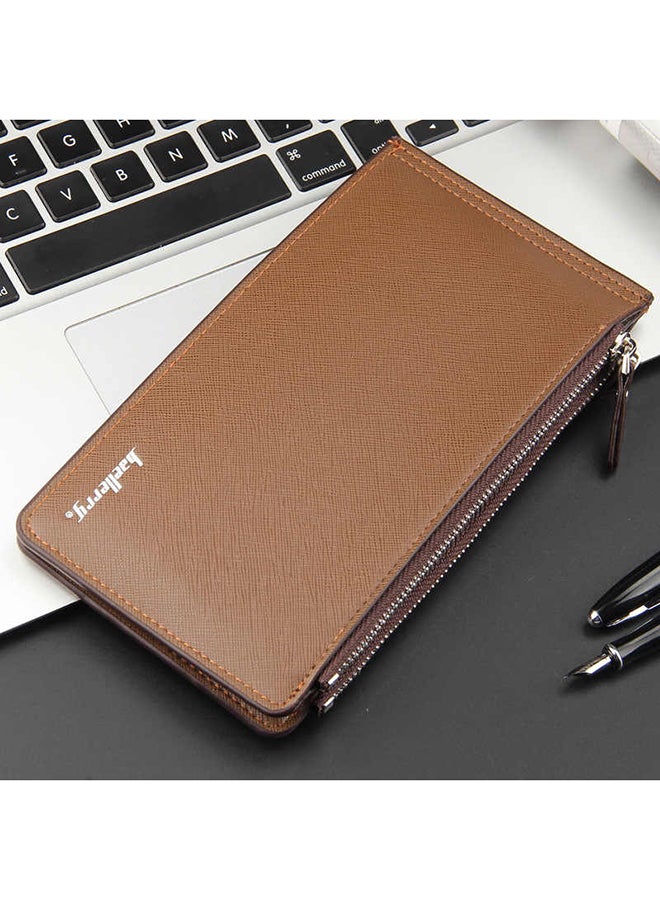 baellerry - Slim Bi-Fold PU Leather Wallet Gold - Image 1