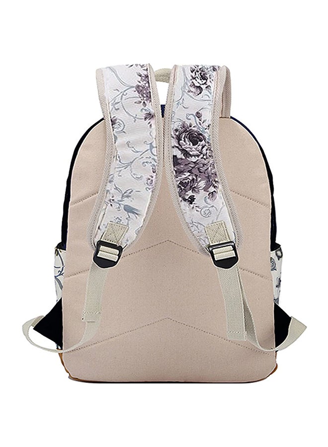 Polyester Printed Zipper Kids Backpack Set Black/White/Purple - v1588674977/N16671129A_3