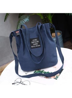 BAGGRA Stitched Detailed Shoulder Bag Blue  - Image 2