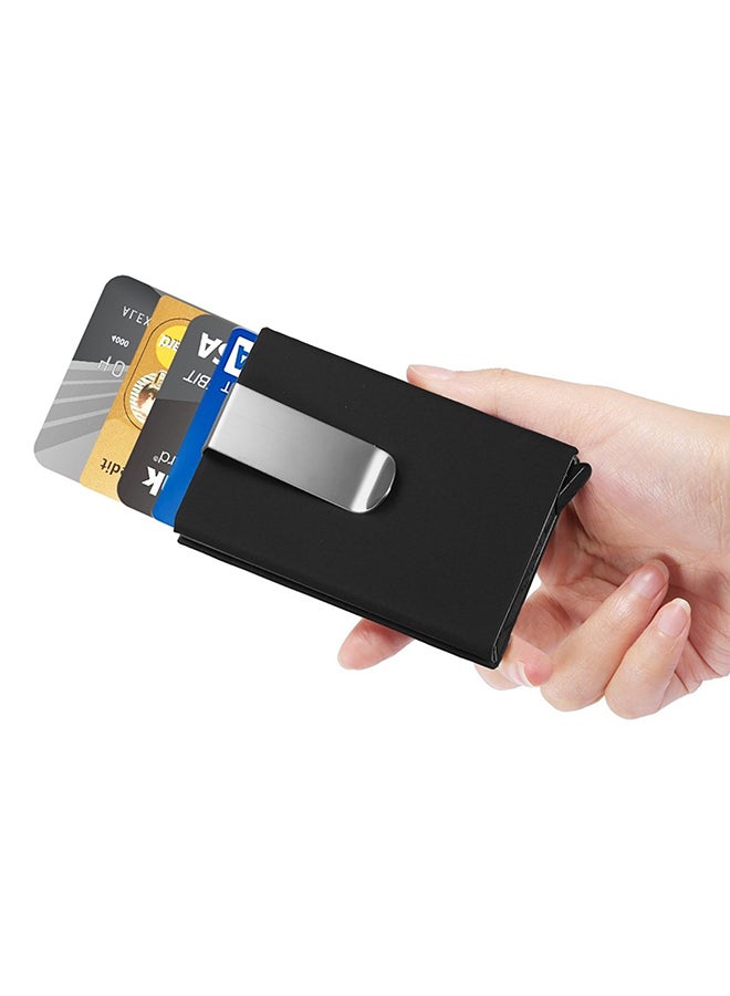 RFID Blocking Pop Up Wallet Black/white
