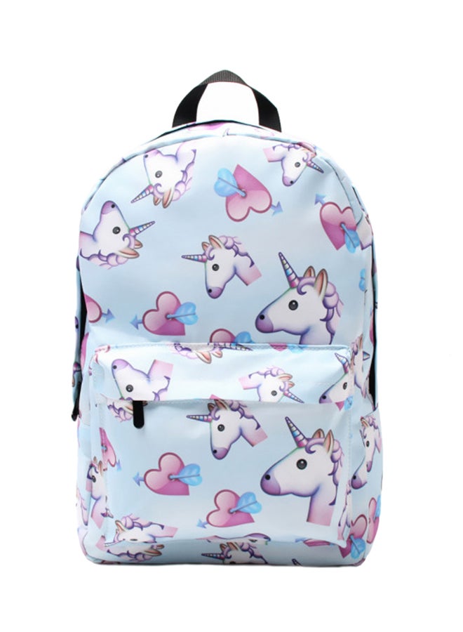 Generic - 3-Piece Unicorn Printed Backpack Set Blue/White/Pink - Image 1
