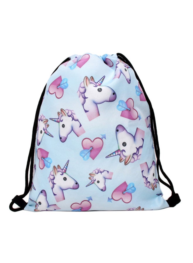 Generic - 3-Piece Unicorn Printed Backpack Set Blue/White/Pink - Image 1