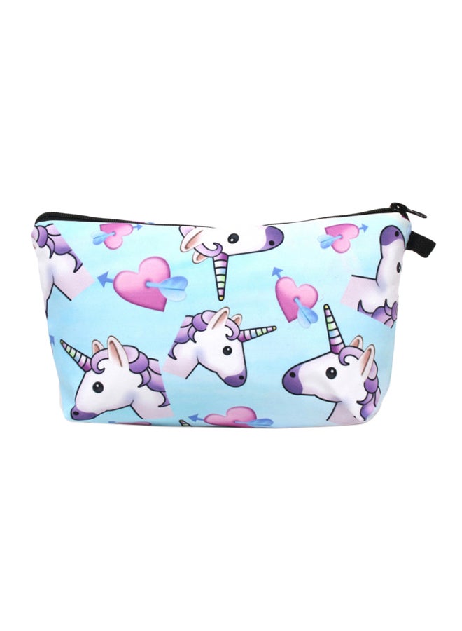 Generic - 3-Piece Unicorn Printed Backpack Set Blue/White/Pink - Image 1