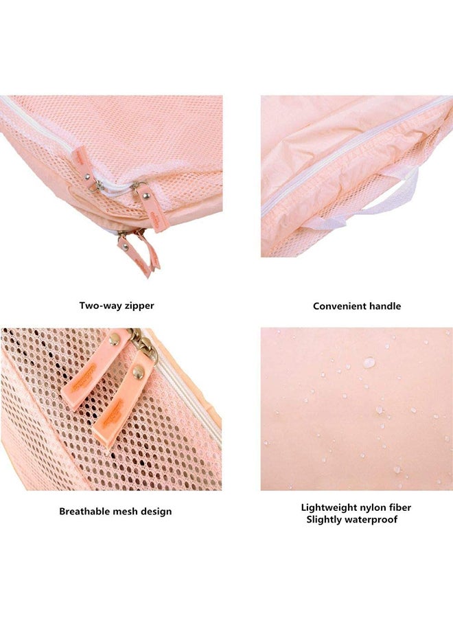 Generic - 5-Piece Travel Bag Organizer Set Pink - Image 1