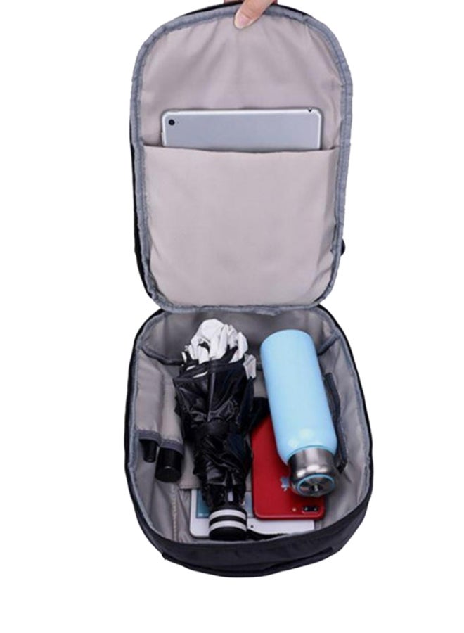 حقيبة ظهر للسفر مضادة للسرقة مزودة بمنفذ شحن USB أزرق - Image 3