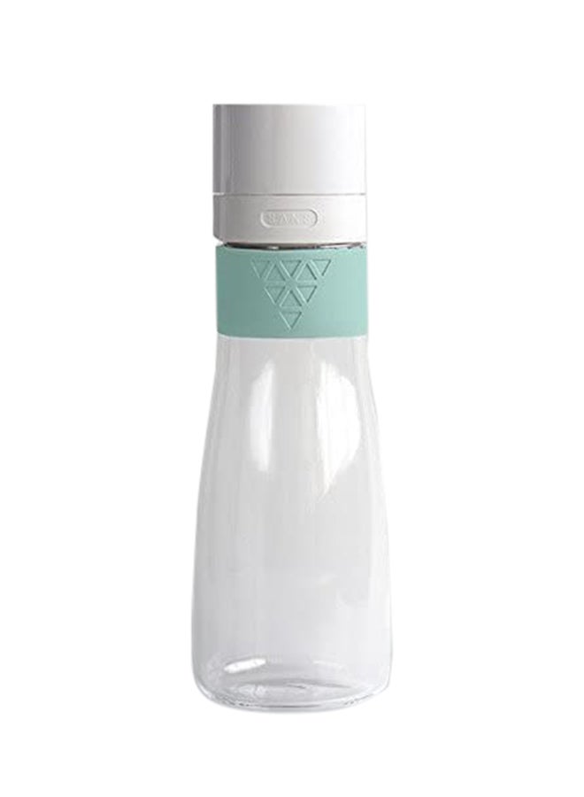 Smoothie And Shake Saving Glass Bottle Clear/Mint Green