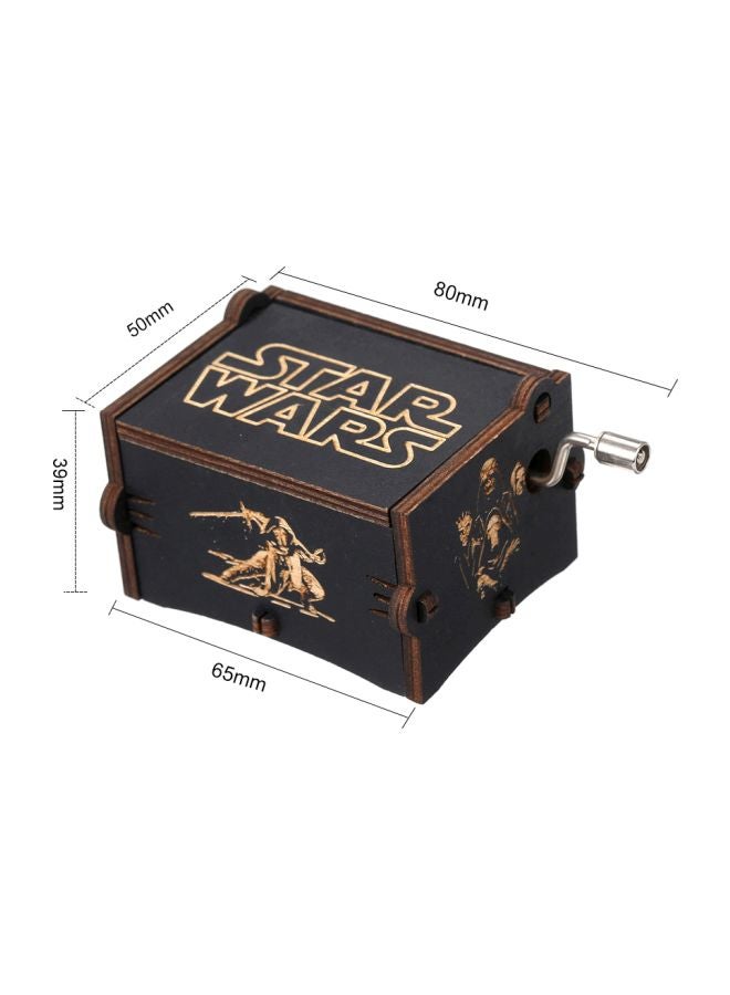 Star Wars Themed Wooden Musical Box Black/Brown  - Image 2