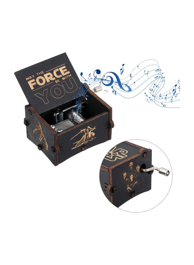 Star Wars Themed Wooden Musical Box Black/Brown  - Image 3