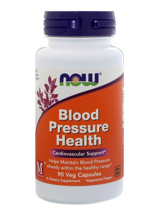 Now Foods Blood Pressure Health Dietary Supplement 90 Veg Capsules - Image 1