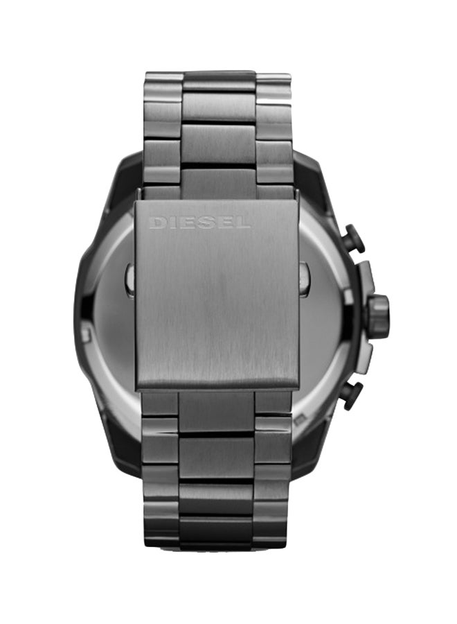 DIESEL Men's Mega Chief Round Shape Stainless Steel Chronograph Wrist Watch 49 mm - Black - DZ4282 - Image 2
