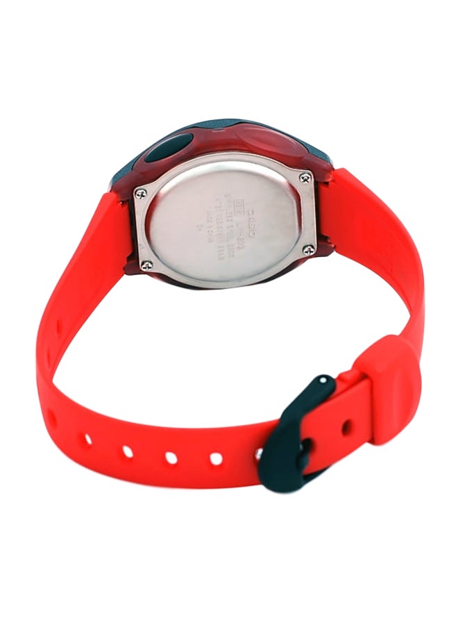 كاسيو ساعة يد رقمية مقاومة للماء طراز LW-200-4AVDF - 38 مم - أحمر للنساء - Image 2