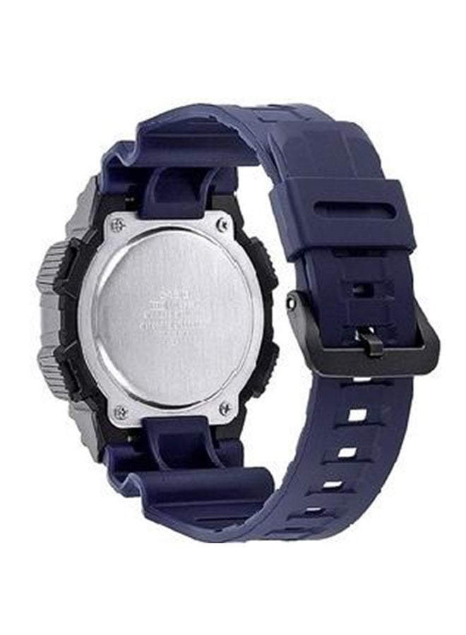 كاسيو ساعة يد رقمية مقاومة للماء طراز AE-1000W-2AVEF - مقاس 44 مم - لون أزرق للرجال - Image 2