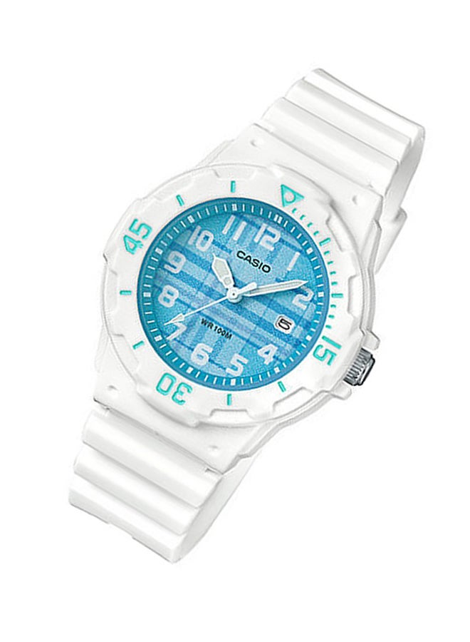 كاسيو ساعة يد بعقارب وسوار من الراتينج طراز LRW-200H-2C - قياس 33 مم - لون أبيض للنساء - Image 2