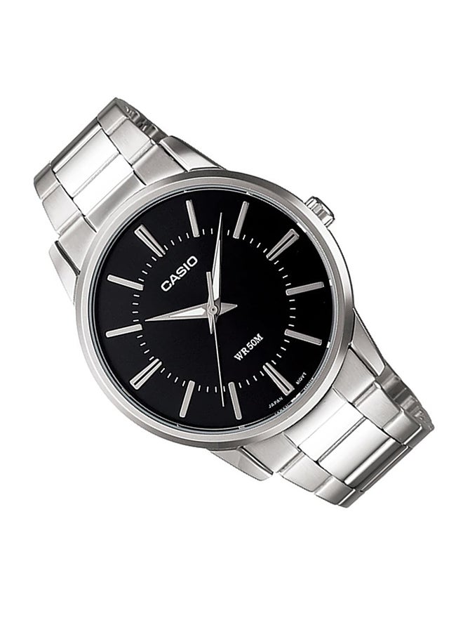 كاسيو ساعة يد معدنية بعقارب طراز MTP1303D-1AV - 40 مم - فضي للرجال - Image 2