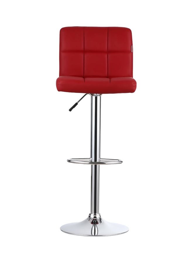إيكايا طقم كرسي بار دوار بارتفاع قابل للتعديل مكون من قطعتين أحمر/فضي 41x45x110Ø³Ù†ØªÙŠÙ…ØªØ± - Image 3