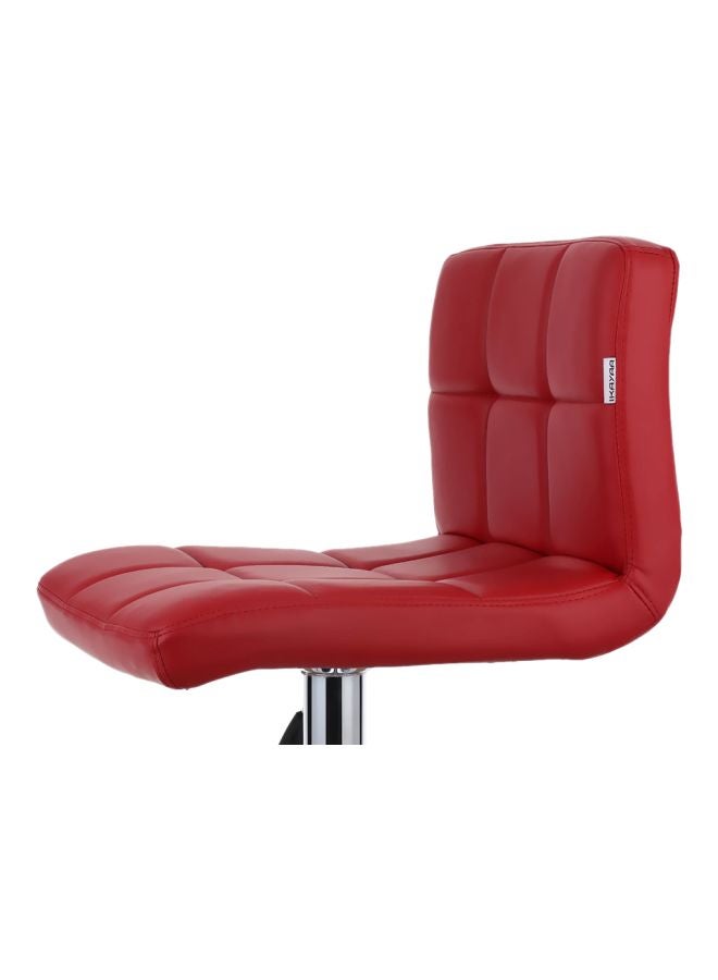 إيكايا طقم كرسي بار دوار بارتفاع قابل للتعديل مكون من قطعتين أحمر/فضي 41x45x110Ø³Ù†ØªÙŠÙ…ØªØ± - Image 5