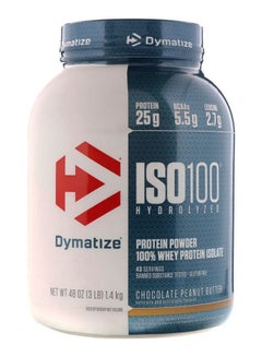 Dymatize ISO100 Hydrolyzed Chocolate Peanut Butter Protein Powder 
