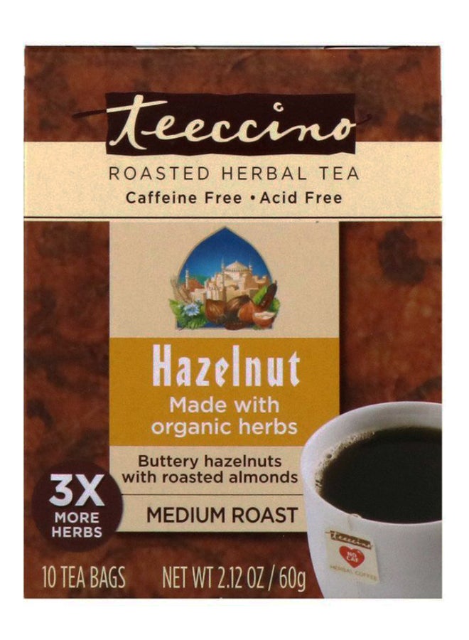 teeccino Hazelnut Roasted Herbal Tea - 10 Bags - Image 1