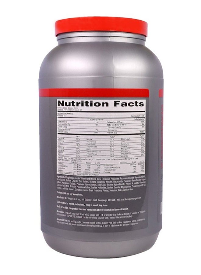 آيزوبيور مسحوق بروتين بدون كربوهيدرات بنكهة الفراولة والكريمة - Image 2