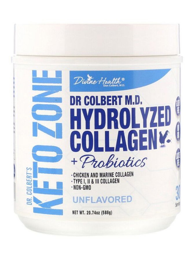 Divine Health Dr. Colbert Hydrolyzed Collagen Plus Probiotics Powder - Image 1