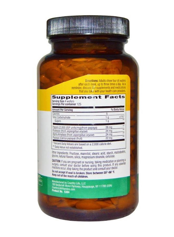Country Life Natural Tropical Papaya - 500 Wafers - Image 2