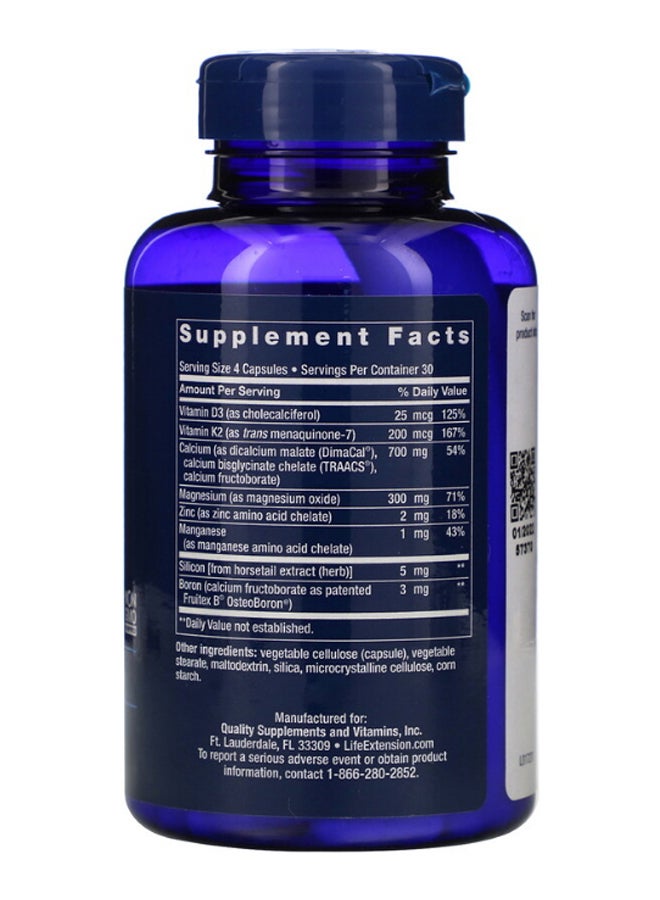 لايف إكستنشن المكمل الغذائي بون ريستور بفيتامين K2 للعظام - 120 كبسولة - Image 2