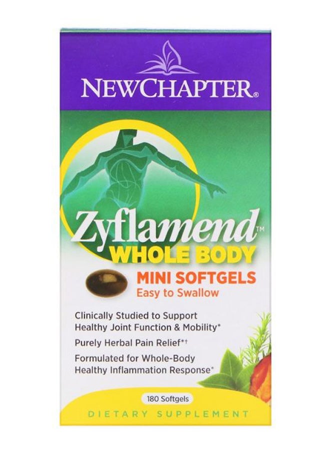 New Chapter Zyflamend Whole Body Easy To Swallow - 180 Softgels - Image 2