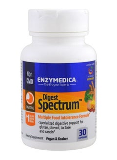 ENZYMEDICA Digest Spectrum Supplement - 30 Capsules  - Image 1