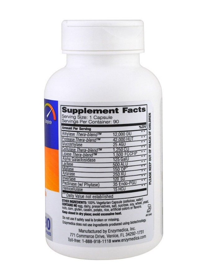 ENZYMEDICA - Digest Complete Enzyme Formula - 90 Capsules - Image 1