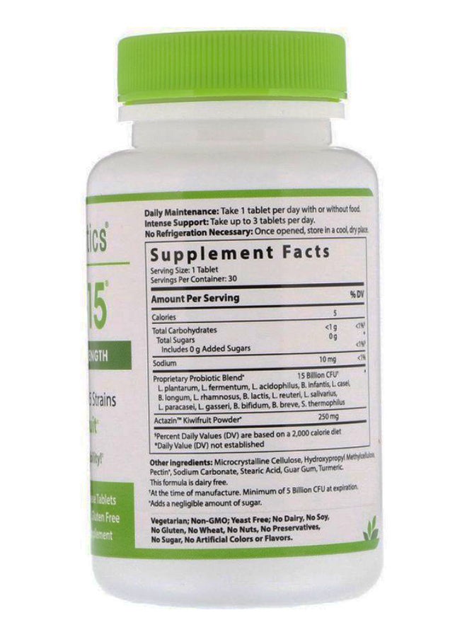 Hyperbiotics PRO-15 Advanced Strength With Kiwifruit - 30 Tablets - Image 2