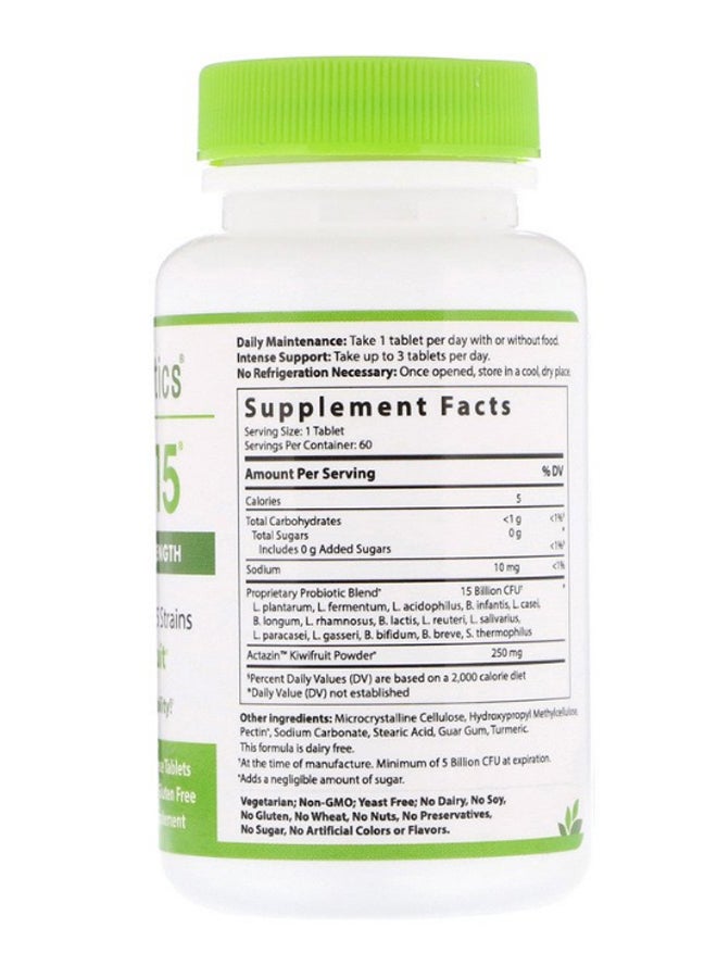 Hyperbiotics Pro-15 Advanced Strength - 60 Tablets - Image 2