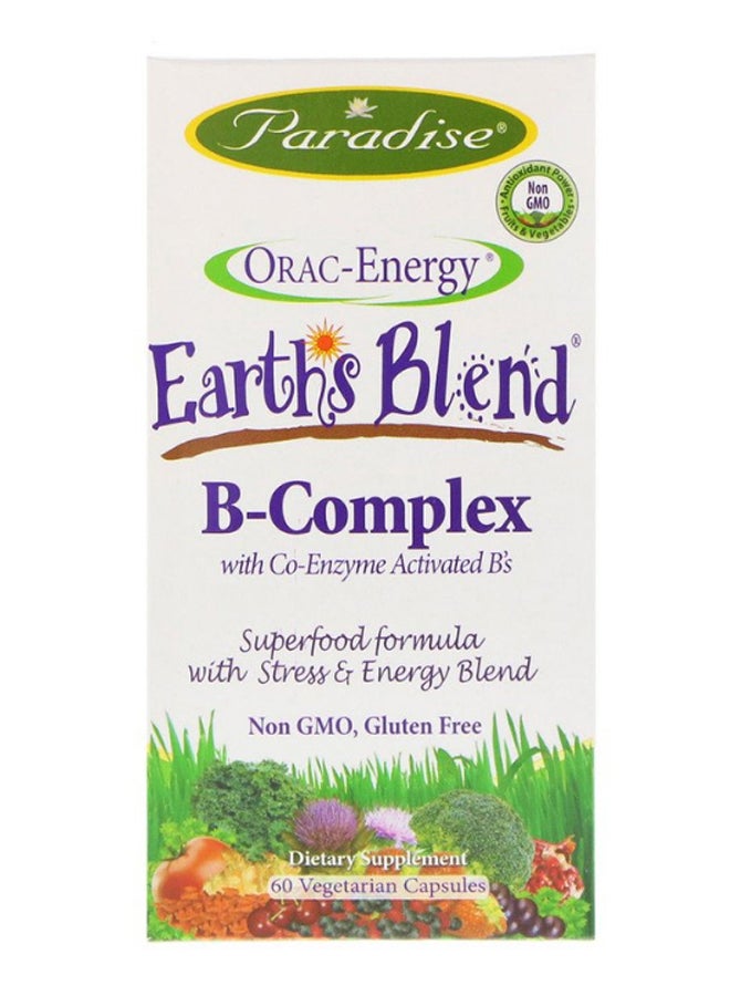 بارادايس هيربس مكمل غذائي إيرثز بليند بفيتامين B المركب - يحتوي 60 كبسولة. - Image 1