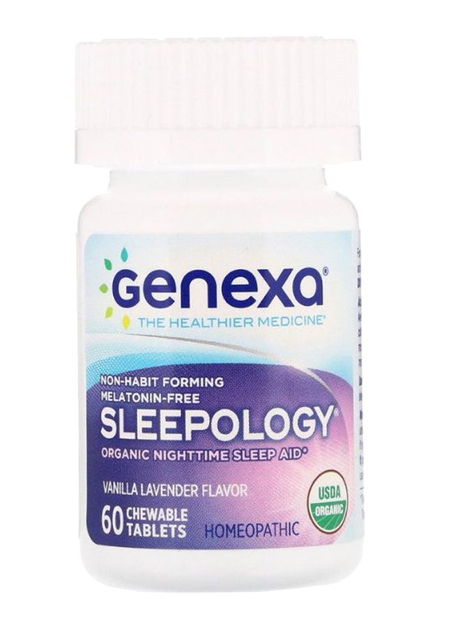 Genexa Vanilla Lavender Flavour Sleepology - 60 Chewable Tablets  - Image 1