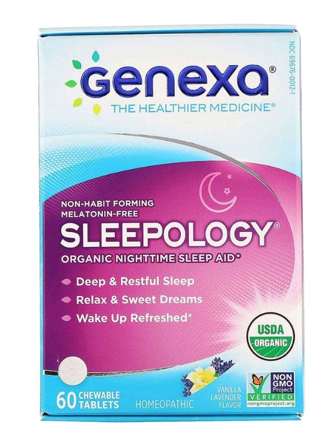 Genexa Vanilla Lavender Flavour Sleepology - 60 Chewable Tablets  - Image 2