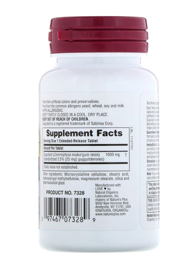 Natures Plus Herbal Actives Gugulipid Extended Release - 30 Vegetarian Tablets - Image 2