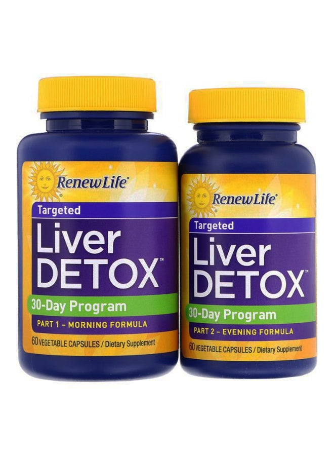 Pack Of 2 Liver Detox 30-Day Cleansing Program - 120 Tablets