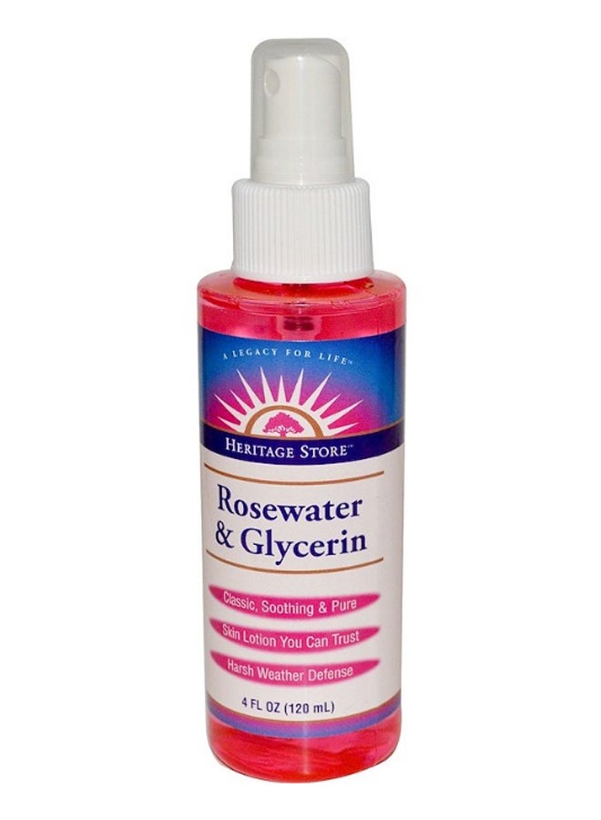 Heritage Store Rosewater And Glycerine Atomizer Face Mist 120ml - Image 1