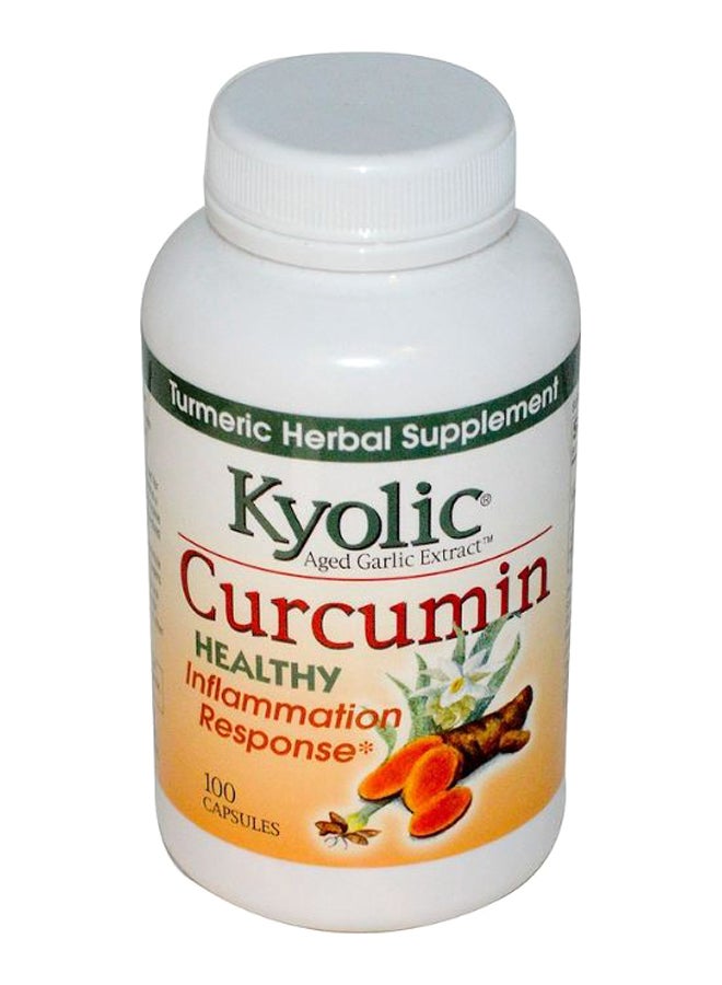kyolic Aged Garlic Extract Inflammation Response Curcumin - 100 Capsules - Image 1