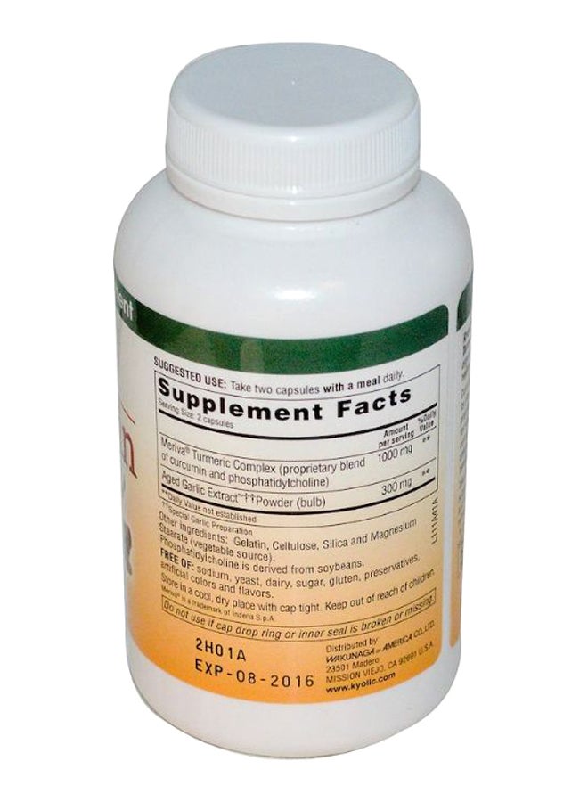 kyolic Aged Garlic Extract Inflammation Response Curcumin - 100 Capsules - Image 2