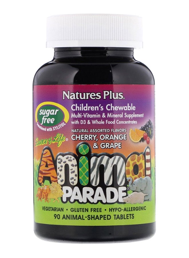Natures Plus Animal Parade Multivitamin And Mineral Supplement - 90 Tablets - Image 1