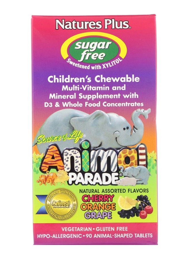 Natures Plus Animal Parade Multivitamin And Mineral Supplement - 90 Tablets - Image 2