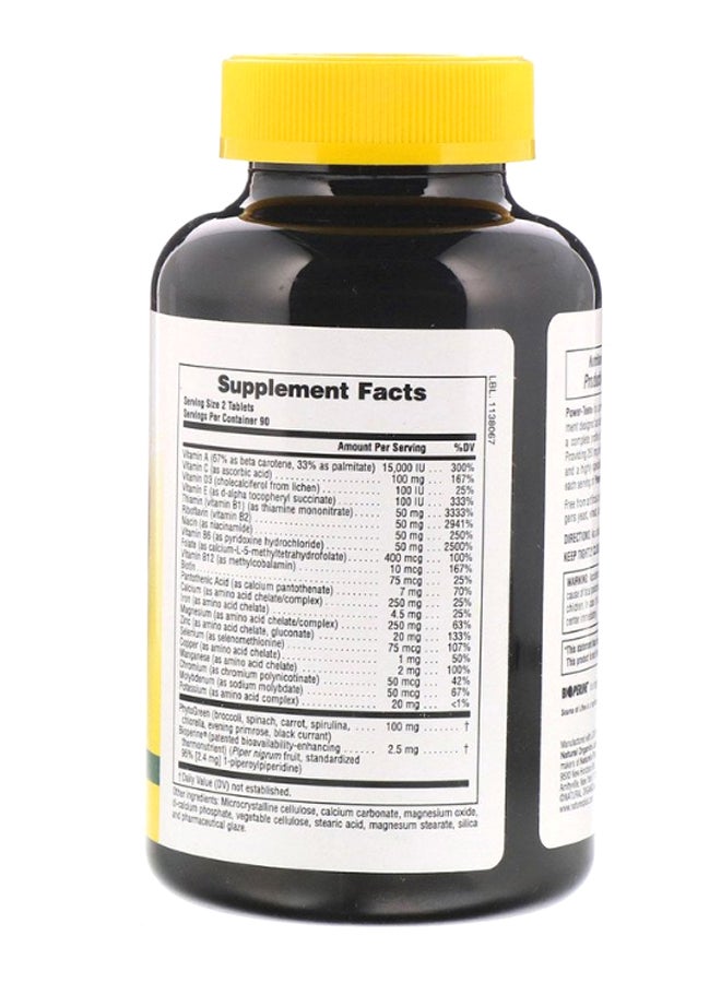 Natures Plus Power Teen Multi Nutrients Supplement - 180 Tablets - Image 2