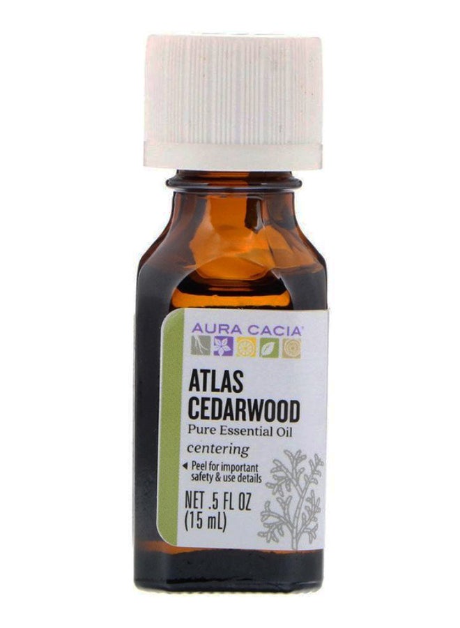 Aura Cacia Atlas Cedarwood Pure Essential Oil 15ml - Image 1