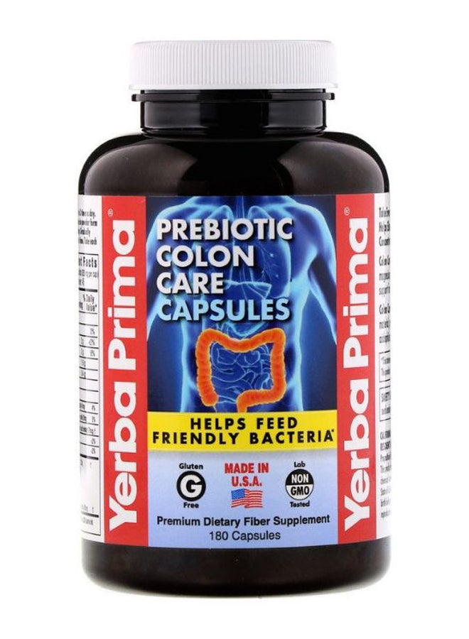 Yerba Prima Prebiotic Colon Care Digestion Support - 180 Capsule  - Image 1