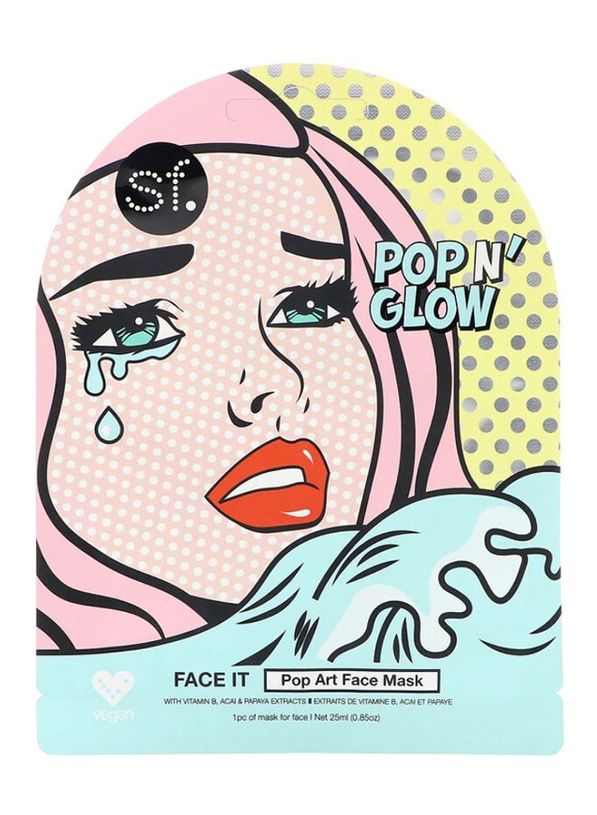 sf. Pop N Glow Art Face Mask Sheet - Image 1