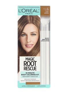 Magic Root Rescue Permanent Hair Colouring Kit With Applicator 6 Light Brown