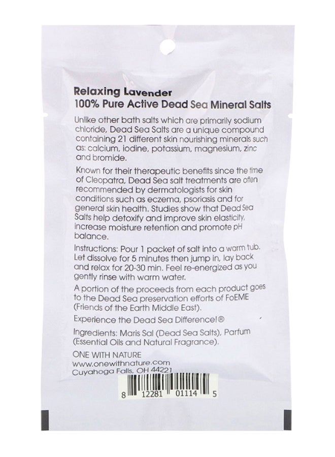 ONE WITH NATURE Lavender Relaxing Dead Sea Mineral Salts - Image 2