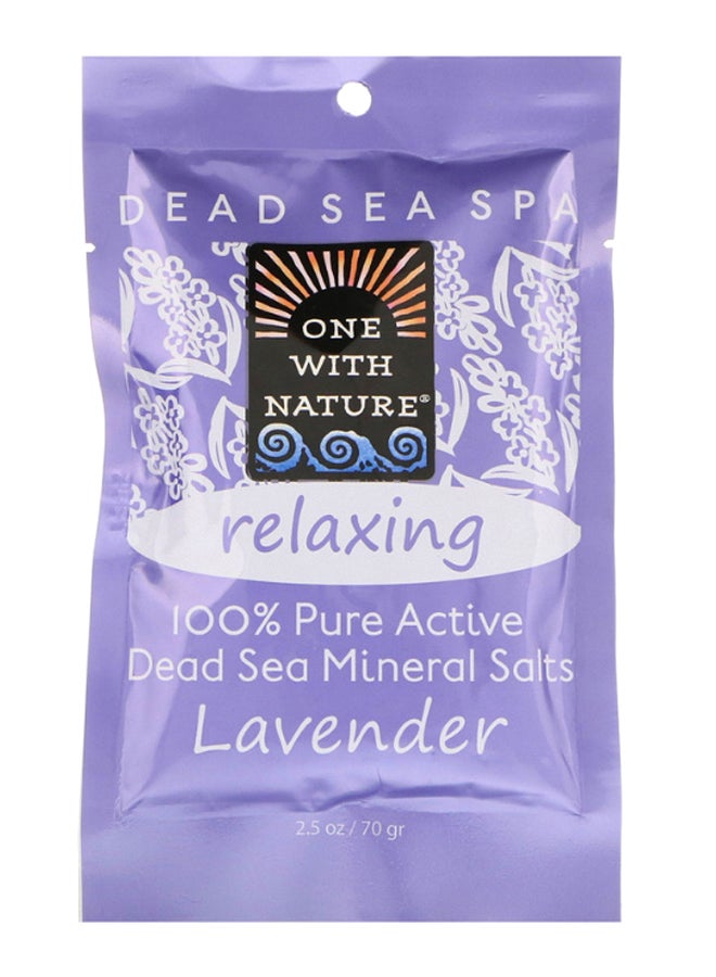 ONE WITH NATURE Lavender Relaxing Dead Sea Mineral Salts - Image 1